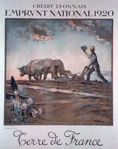 Póster publicitario del Préstamo Nacional de Credit Lyonnais de Jules Abel Faivre