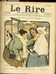 Ilustración de Abel Faivre para la portada de Le Rire de Jules Abel Faivre