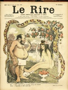 Ilustración de Abel Faivre para la portada de Le Rire, No. 243 de Jules Abel Faivre