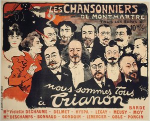 Les Chansonniers de Montmartre, c. 1890 de Jules Alexandre Grün