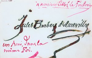 Firma de Jules-Amédée Barbey d