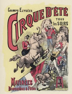 Póster de circo de Jules Arsene (after) Garnier