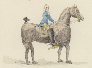 Payaso en caballo de disfraz de Jules Arsene (after) Garnier