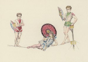 Artistas de cuerda floja de Jules Arsene (after) Garnier