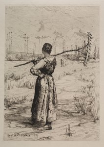 Retour des champs, siglo XIX de Jules Bastien Lepage