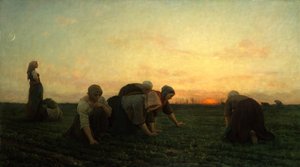 Los desherbadores, 1868 de Jules Breton