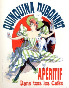 Publicidad para el aperitivo Quinquina Dubonnet de Jules Cheret