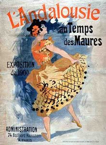 Andalucía en la época de los moros, Exposición de 1900, París de Jules Cheret