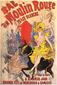 Baile del Moulin Rouge, 1889 de Jules Cheret