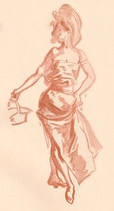 Dibujo en Sanguina, c1900 1903-1904