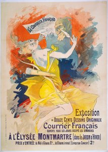 Exposición Le Courrier Francais, c.1895 de Jules Cheret