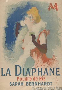 La Diaphane. Polvo de arroz, 1890 de Jules Cheret
