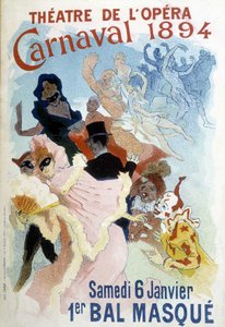 Póster de Cherret para el Carnaval de 1894 en el Teatro de la Ópera de Jules Cheret