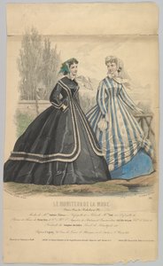Modas de Mme. Antonie Lalanne, No. 791, de Le Moniteur de la Mode, 1848 de Jules David