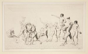 La pintura del juramento de la cancha de tenis de Jules David