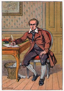 André Chenier, c.1900 (grabado) de Jules Didier
