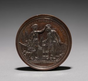 Medalla: Daniel Morgan anverso de Jules Dupré