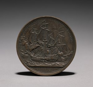 Medalla: reverso de John Paul Jones de Jules Dupré