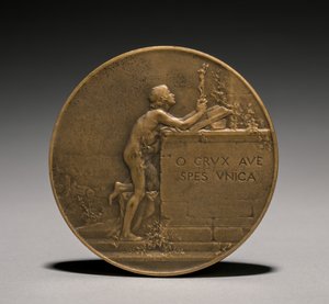 Reverso de medalla, 1800s de Jules Dupré