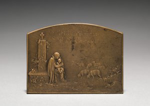 Reverso del medallón de Jules Dupré