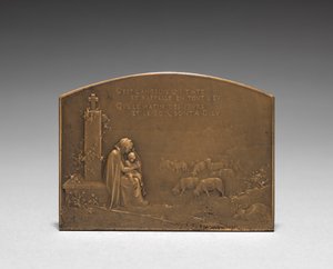 Reverso del medallón de Jules Dupré