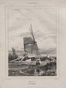 Molino en la Sologne, Francia de Jules Dupré