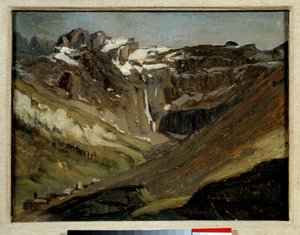 El circo de Gavarnie en los Pirineos de Jules Dupré