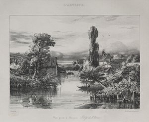 Vista cerca de Alençon, 1839 de Jules Dupré