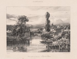 Vista tomada en Alençon de Jules Dupré