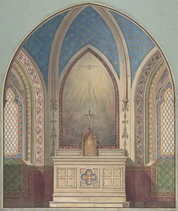 Diseño para Altar, Santa Clotilde, segunda mitad del siglo XIX de Jules Edmond Charles Lachaise and Eugène Pierre Gourdet