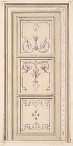 Diseño para un techo, segunda mitad del siglo XIX. Creadores: Jules-Edmond-Charles Lachaise, Eugène-Pierre Gourdet