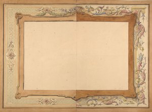 Diseño para un techo, segunda mitad del siglo XIX de Jules Edmond Charles Lachaise and Eugène Pierre Gourdet