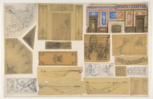 Diecinueve diseños para la decoración pintada de interiores de Jules Edmond Charles Lachaise and Eugène Pierre Gourdet