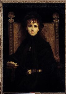Retrato de Madame Georges Bizet (1849-1926) de Jules Elie Delaunay