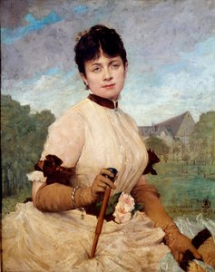 Retrato de Madame Toulmouche de Jules Elie Delaunay