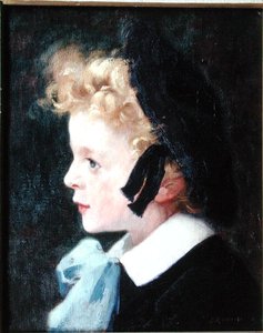 Retrato de Marcel Renoux, hijo del pintor de Jules Ernest Renoux