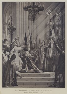 Juana de Arco en la coronación del rey