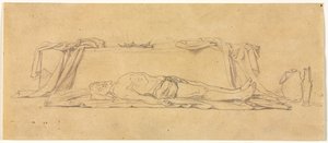 Boceto de Cristo Muerto yaciendo junto al Sepulcro, 1800s
