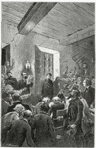 L’Espion Hubert - ilustración de Choses vues, siglo XIX de Jules Ferat