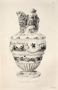 Historia del arte cerámico: Un estudio descriptivo y filosófico de la cerámica...Placa X, 1877 de Jules Ferdinand Jacquemart
