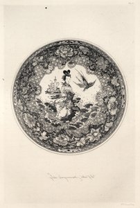 Historia del Arte Cerámico: Un Estudio Descriptivo y Filosófico de la Cerámica...Placa V, 1877 de Jules Ferdinand Jacquemart