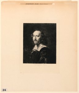 Retrato de un Hombre, de "Grabados de Imágenes en el Museo Metropolitano, Nueva York" de Jules Ferdinand Jacquemart