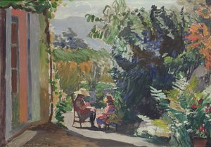 El jardín iluminado por el sol de Jules Flandrin