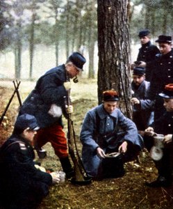 Soldados franceses, Marne, septiembre de 1914 de Jules Gervais Courtellemont