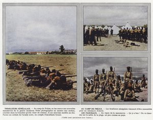 Tirailleurs Senegalais, en el Campamento de Frejus, Los Faisceaux