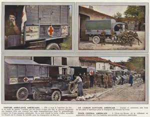 Voiture Ambulance Américaine, Un Camión Sanitario Americano, Poste Central Americano de Jules Gervais Courtellemont