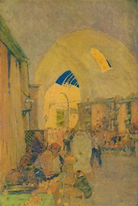 El Gran Bazar en Constantinopla, 1913 de Jules Guerin