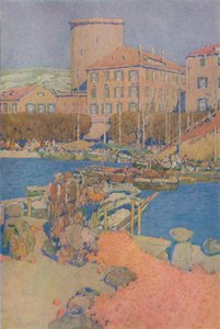 La Plaza del Mercado en Spalato, 1913 de Jules Guerin
