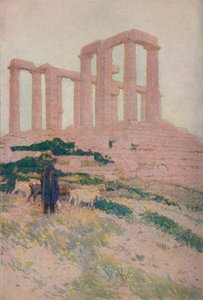 El Templo de Poseidón y Atenea en Sunium de Jules Guerin