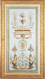 Panel decorativo (óleo sobre lienzo) de Jules Hugues and Jean Simon Rousseau
